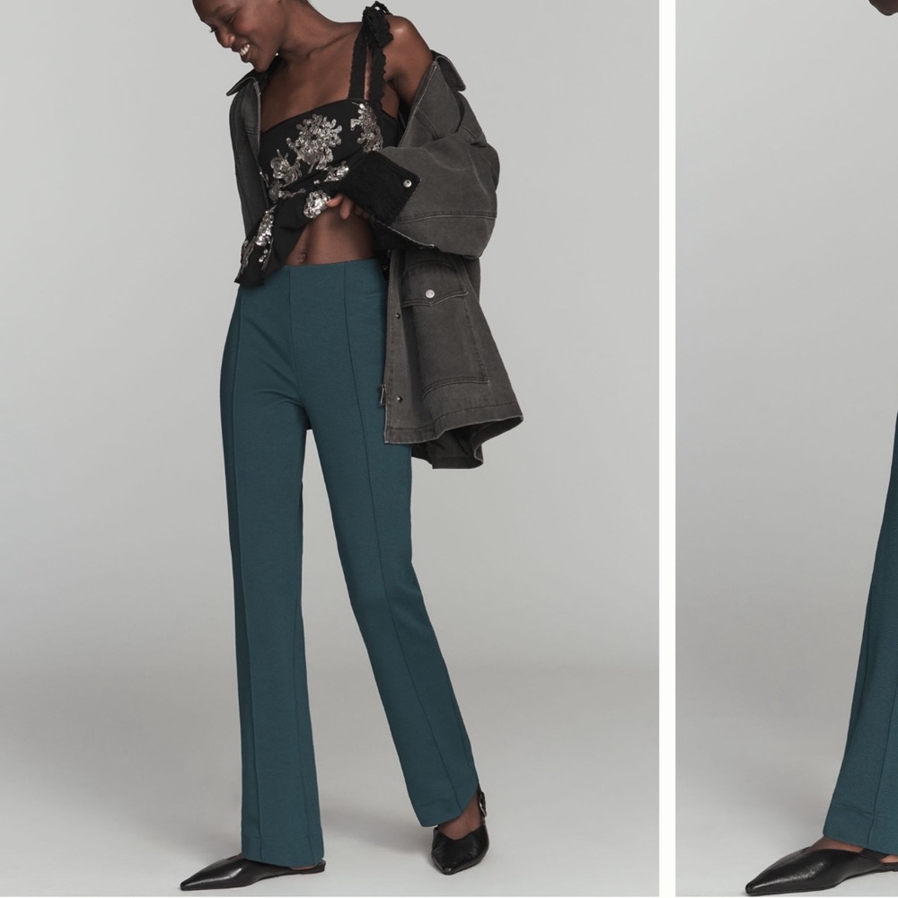 Maeve The Poppy Kick-Flare Full-Length Pull-On Pants